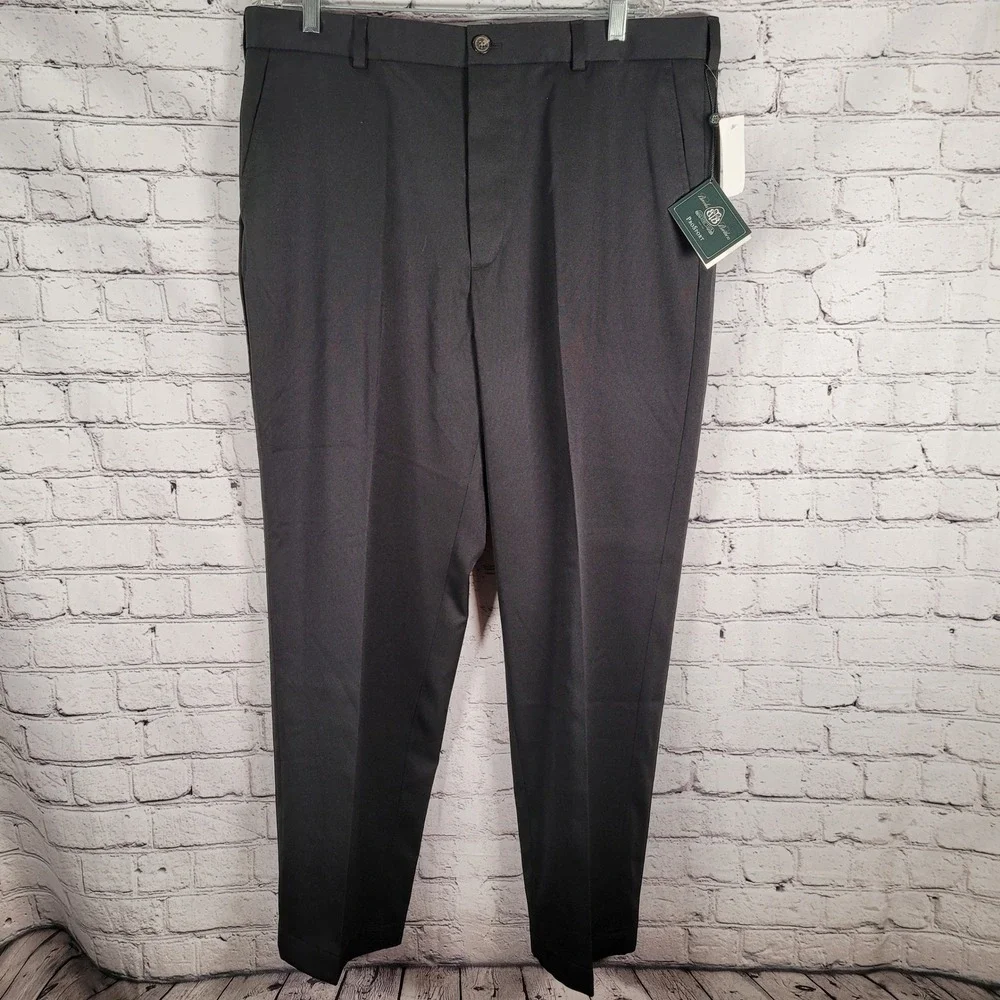 Brooks Brothers ProSport Golf Pants Mens 38x30 Black NEW Performance Trousers